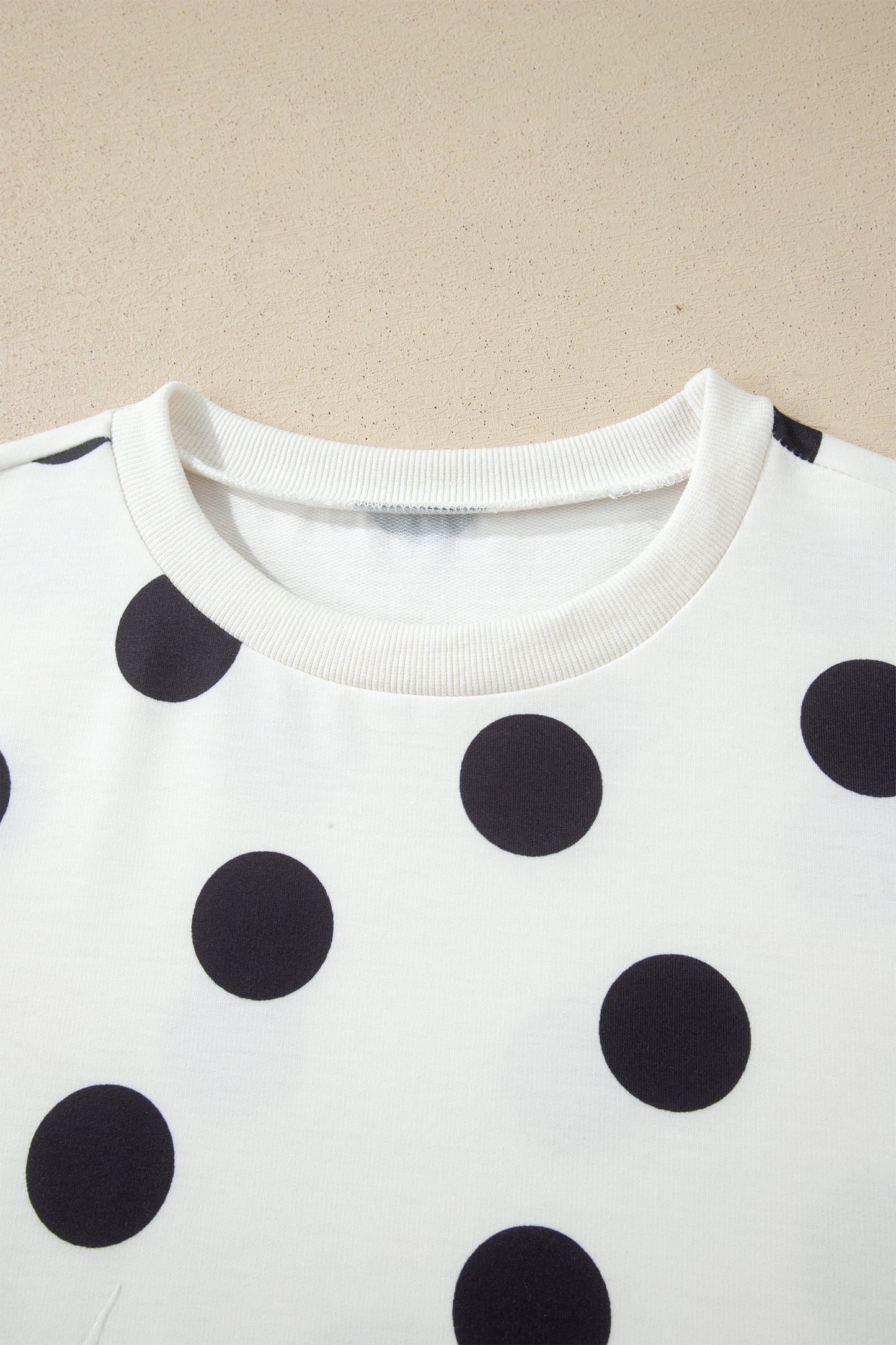 Sky Blue Polka Dot Short Sleeve Top Casual Skort 2pcs Outfit