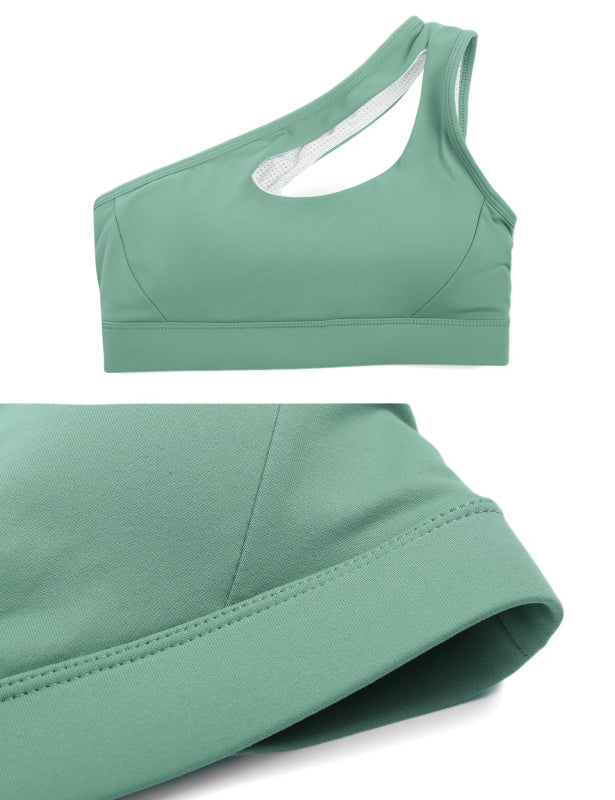 One-Shoulder Bra Beautiful Back Shockproof Running Sports