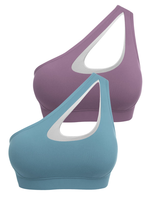 One-Shoulder Bra Beautiful Back Shockproof Running Sports