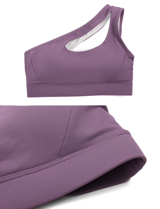 One-Shoulder Bra Beautiful Back Shockproof Running Sports