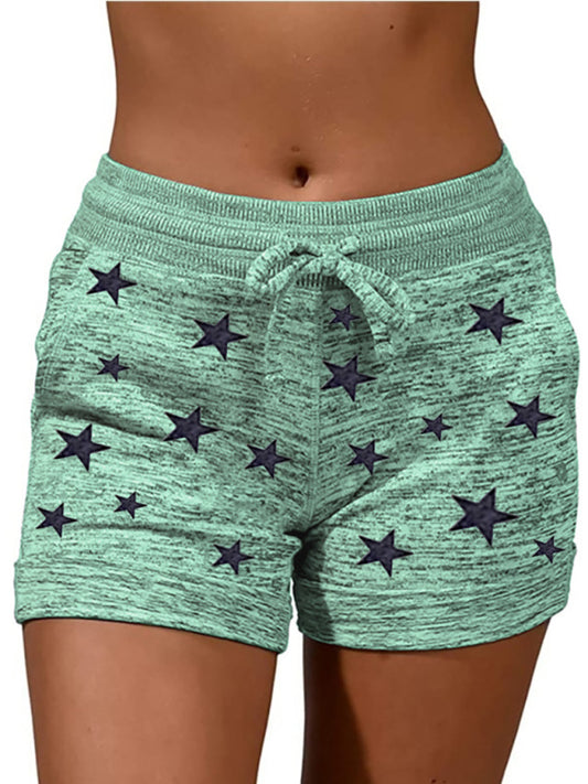 Women's Star Pattern Casual Lounge Shorts