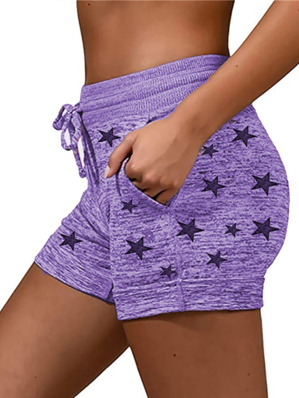 Women's Star Pattern Casual Lounge Shorts