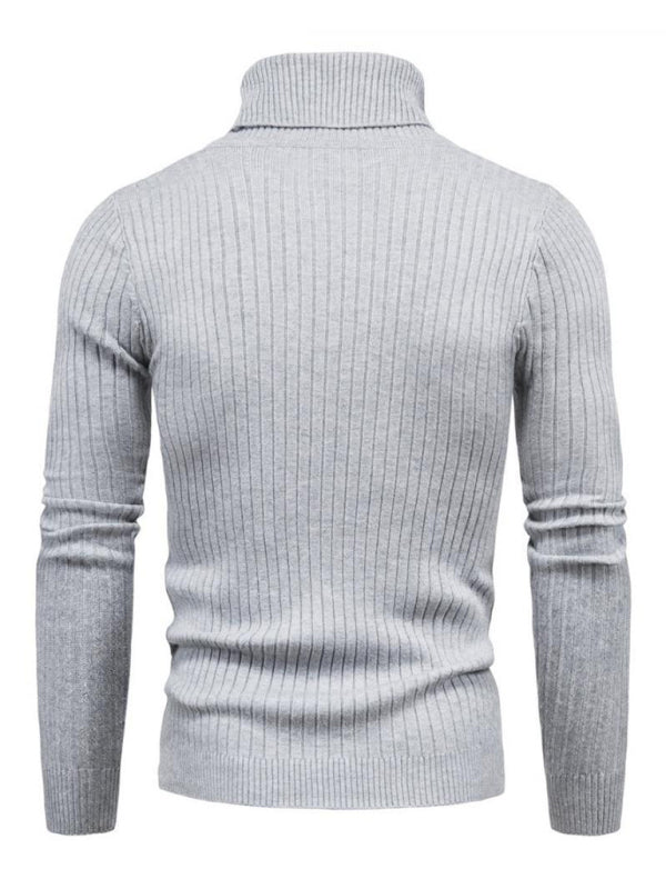 Men's knitted sweater cross-border turtleneck slim fit bottoming sweater