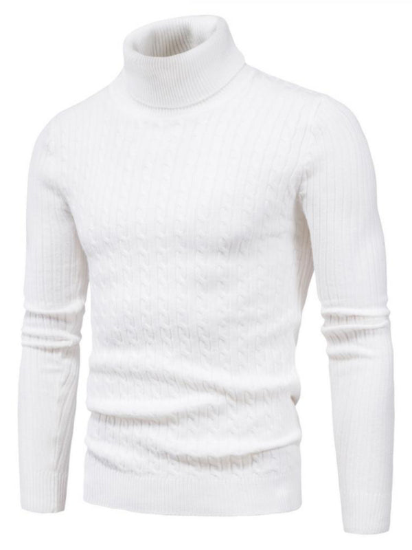 Men's knitted sweater cross-border turtleneck slim fit bottoming sweater