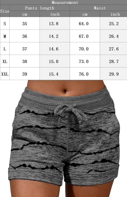 Ladies Casual Fashion Waist Stretch Shorts