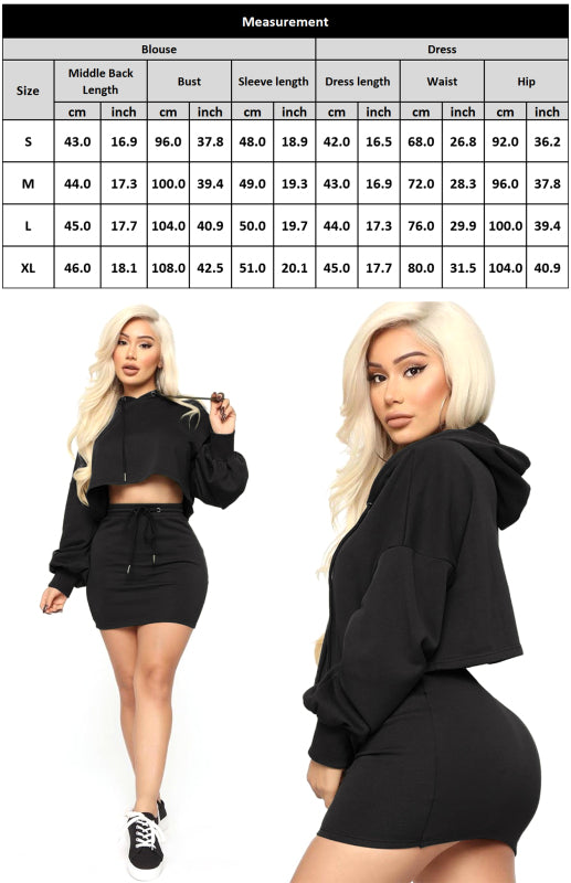 Women'S Casual Sports Sweater Suit Skirt