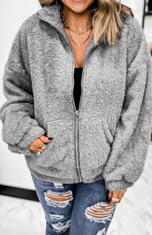 Women's Woolen Woolen Cardigan Coat