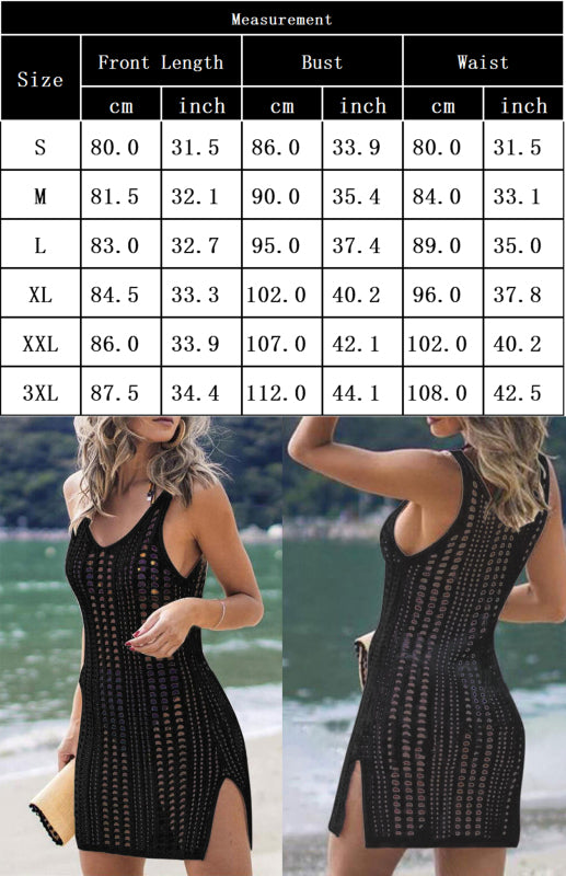 Women's Knitted Hollow Tank Top Blouse