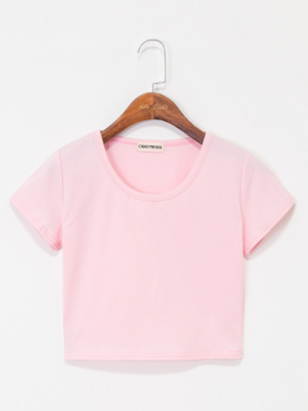 Women's Crew Neck Short Sleeves Tops