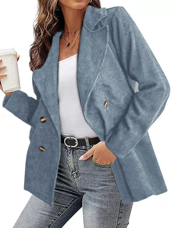 New style jacket solid color suit button coat