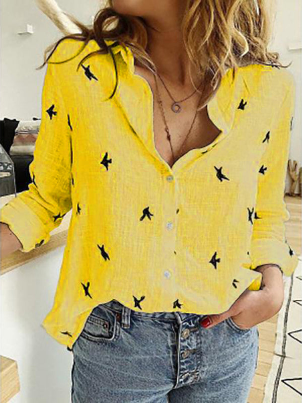 Stylish Leisure Woven Knit Women's Spring-Summer Shirt