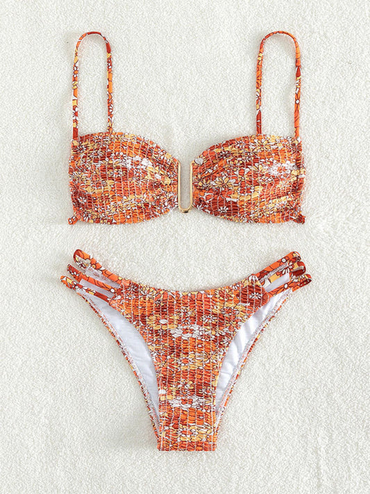 Fashion Printed Swimsuit Sexy Triangle Two-piece Swimsuit Bikini