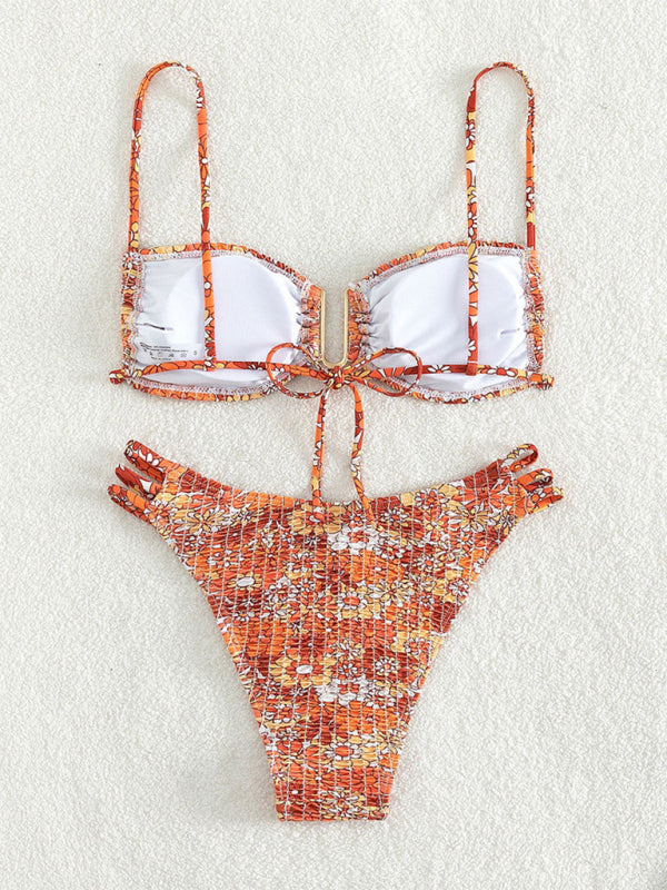 Fashion Printed Swimsuit Sexy Triangle Two-piece Swimsuit Bikini