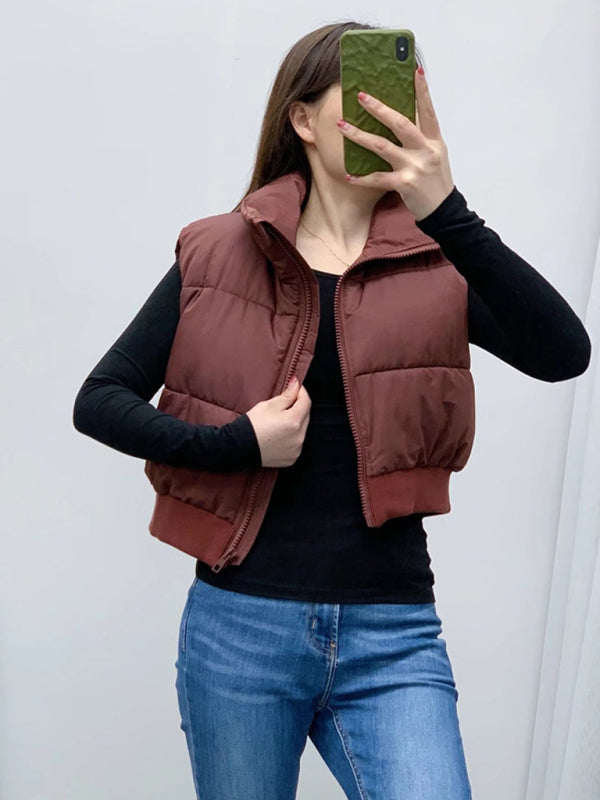 New women's street fashion urban casual cotton vest vest