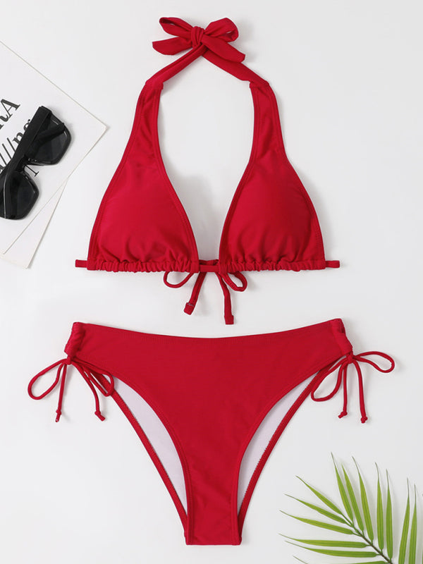 Women's Stylish Self Design Knit Bikini