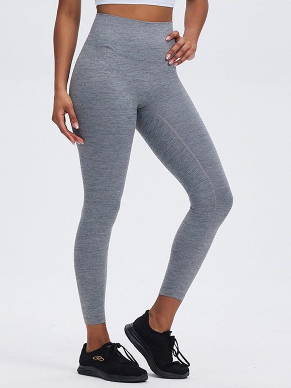 Fashionable sports yoga pants with high waist, tummy control and butt lift, peach butt fitness pants