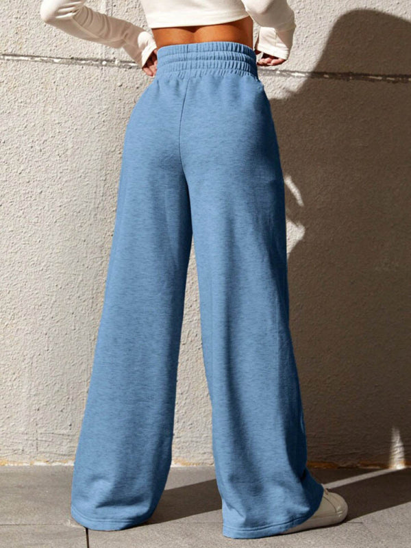 New straight leg loose sweatpants wide leg pants outdoor dance casual trousers