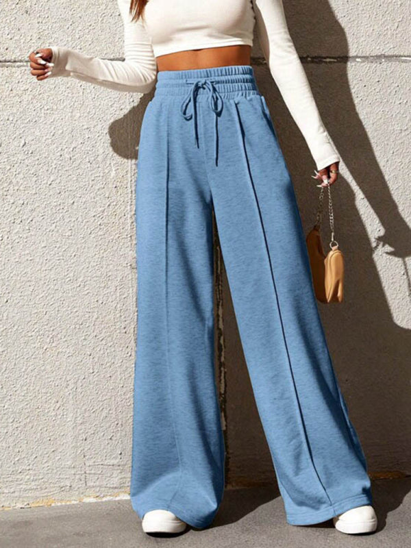 New straight leg loose sweatpants wide leg pants outdoor dance casual trousers