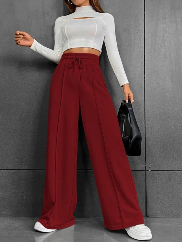 New straight leg loose sweatpants wide leg pants outdoor dance casual trousers