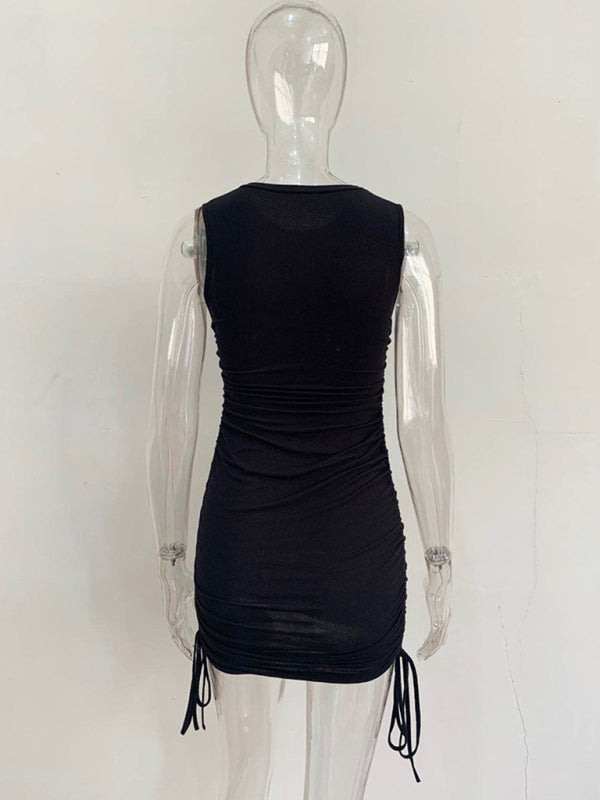 New slim fit hip-hugging vest dress