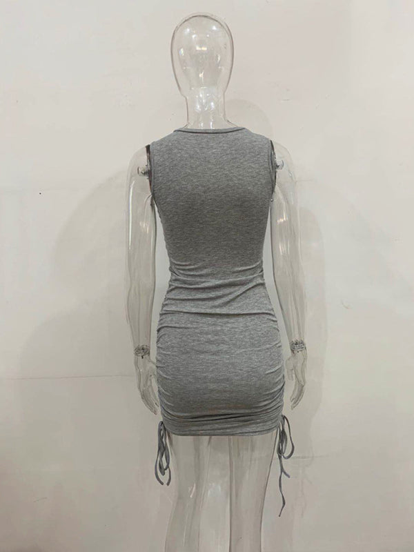 New slim fit hip-hugging vest dress