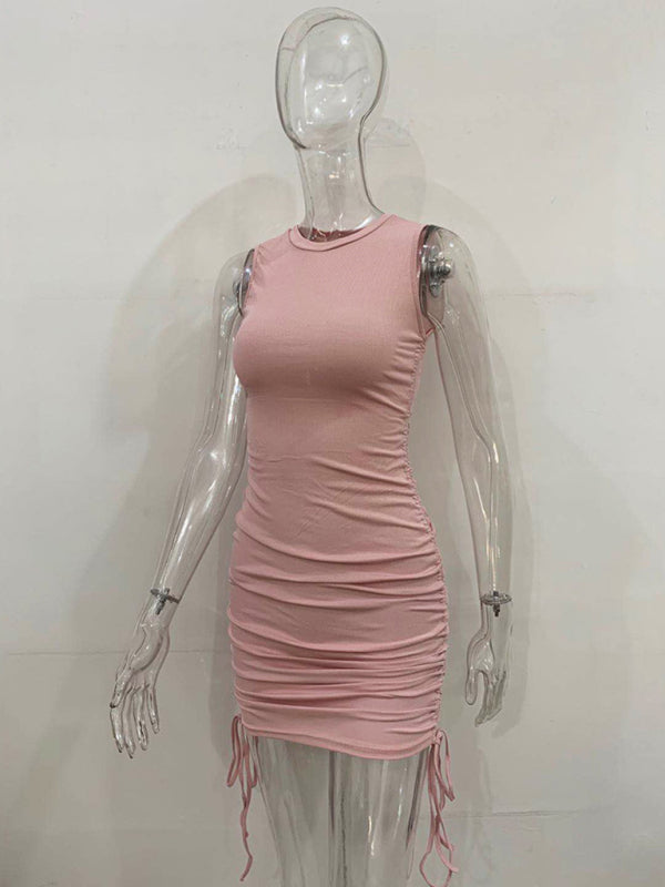 New slim fit hip-hugging vest dress