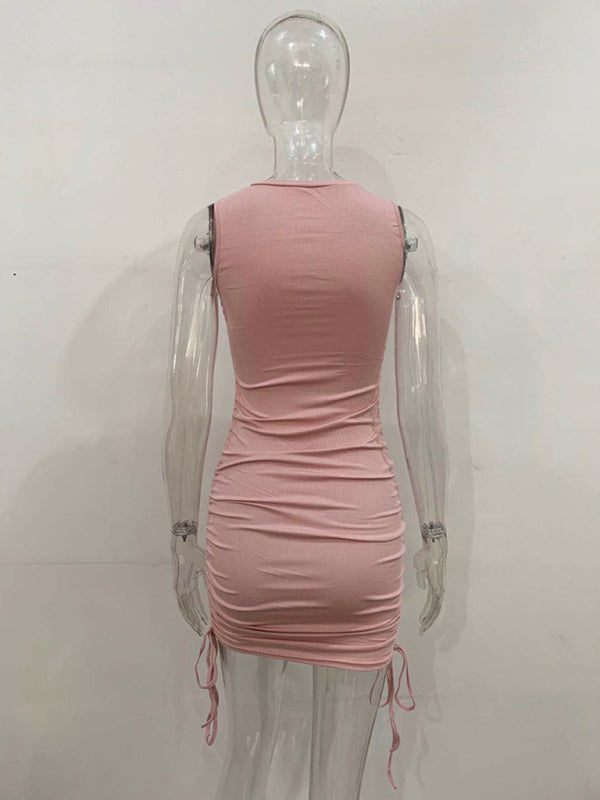 New slim fit hip-hugging vest dress