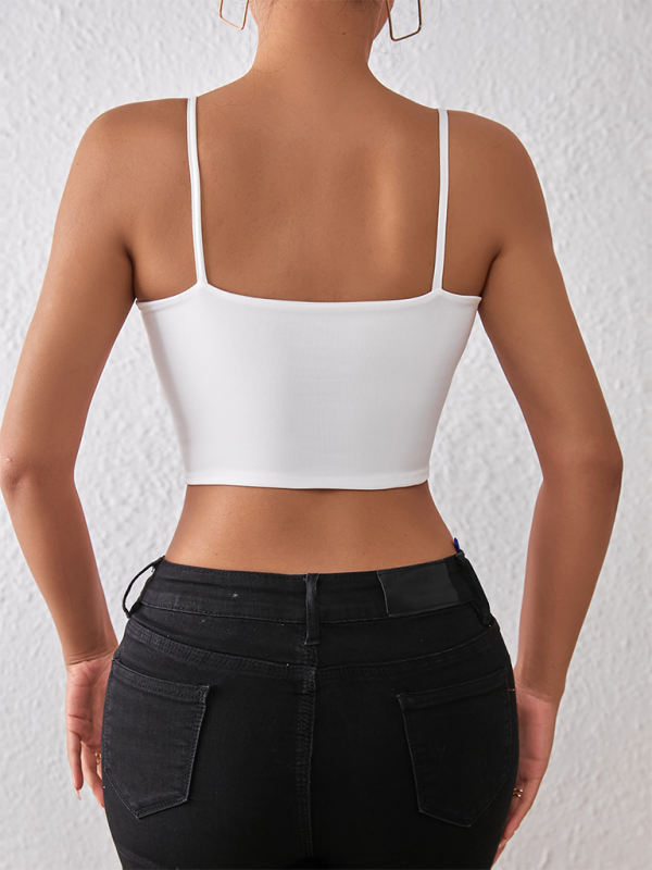 Spring and summer sexy midriff-baring camisole