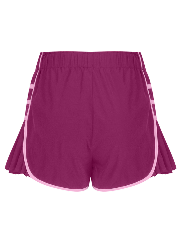 Ladies new style sports quick-drying pleated shorts