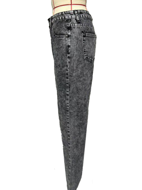 Low Rise Jeans Fashion Retro Straight Leg Loose Denim Pants