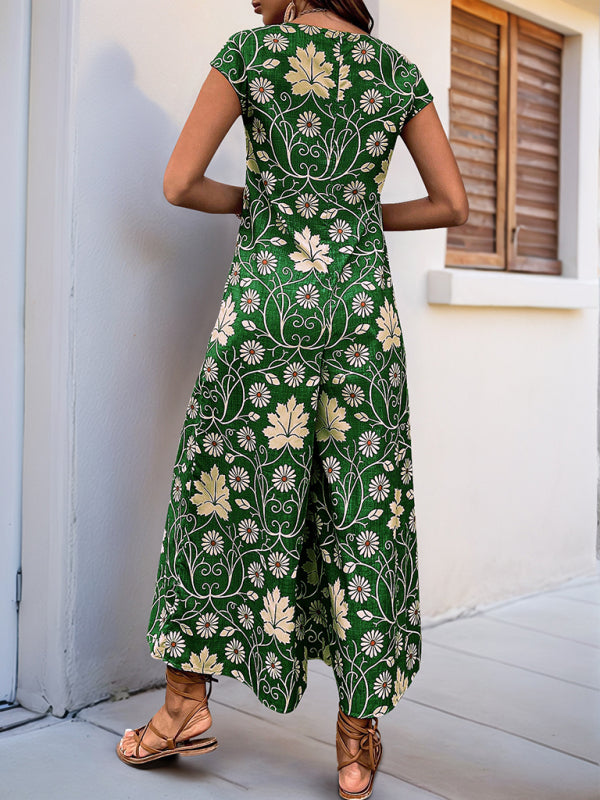 Printed wide-leg jumpsuit